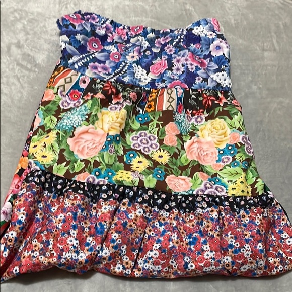 Ursime Boho Floral Patchwork Skirt - Multicolor Sz 2X - Picture 9 of 9
